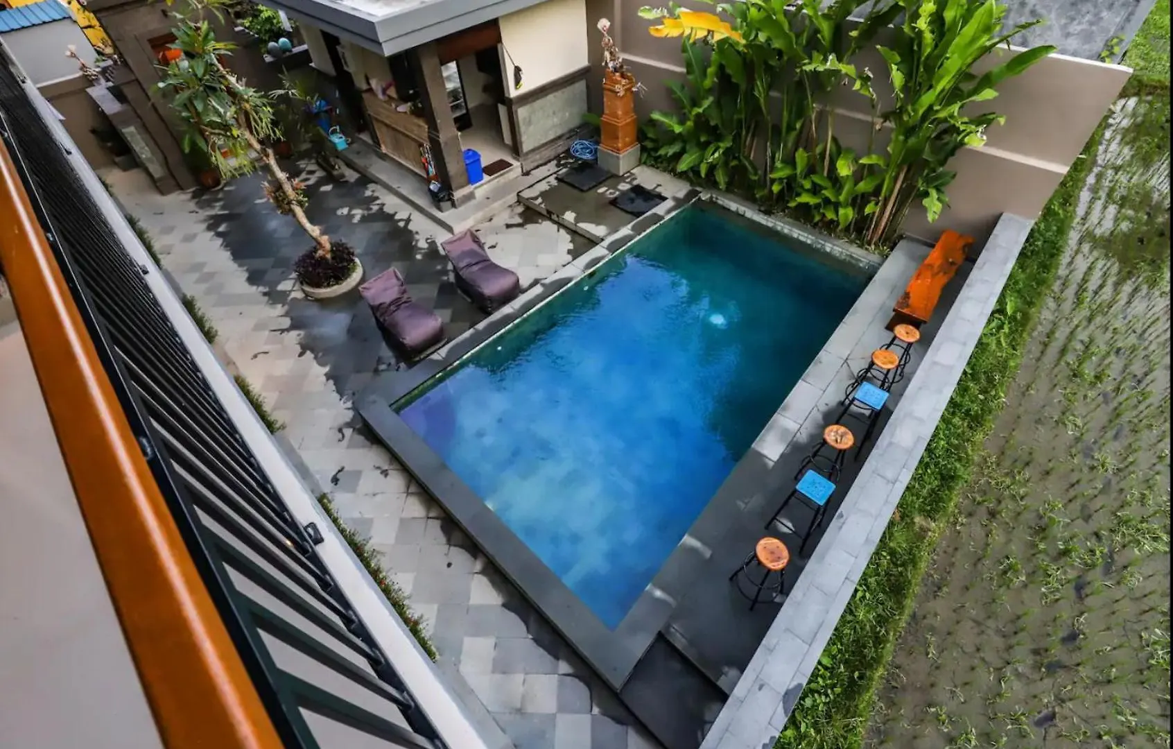 Guest house Harmony House 8: Rice Field View Room 2 Min Center Ubud